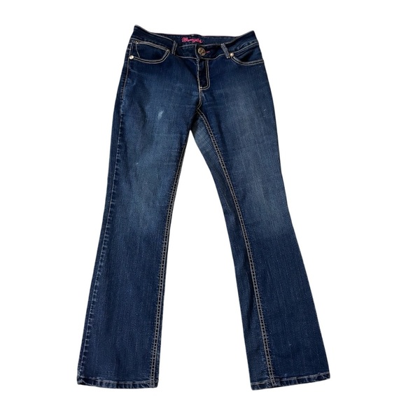 Wrangler Denim - Y2K Wrangler Flare BootCut Jeans Size 7/8 Western Cotton Casual Low Rise